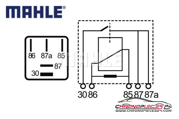 Achat de MAHLE MR 3 Relais, courant de travail pas chères