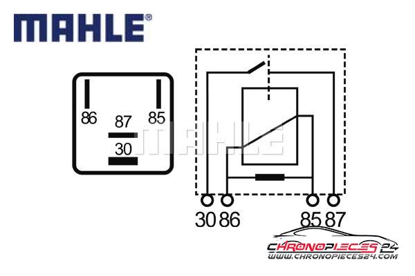 Achat de MAHLE MR 5 Relais, courant de travail pas chères