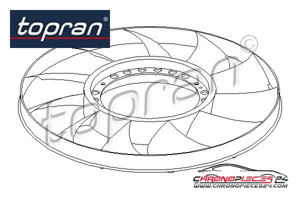 Achat de TOPRAN 111 410 Roue du souffleur, refroidissement  du moteur pas chères