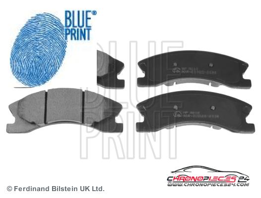 Achat de BLUE PRINT ADA104217 Kit de plaquettes de frein, frein à disque pas chères