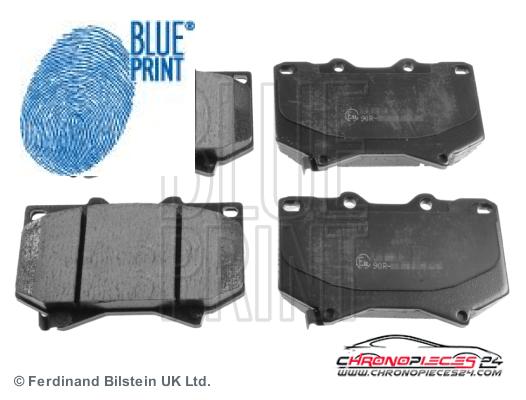 Achat de BLUE PRINT ADT342117 Kit de plaquettes de frein, frein à disque pas chères