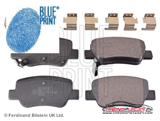 Achat de BLUE PRINT ADT342183 Kit de plaquettes de frein, frein à disque pas chères