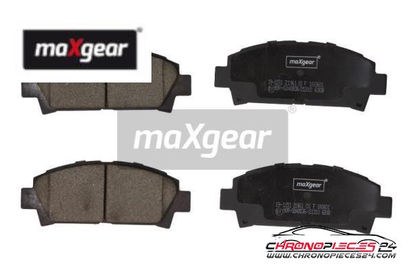 Achat de MAXGEAR 19-1151 Kit de plaquettes de frein, frein à disque pas chères