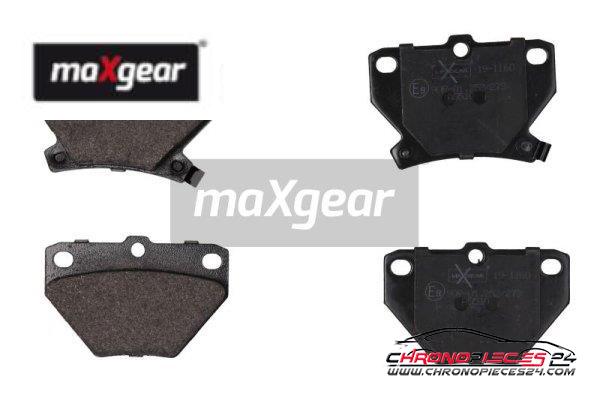 Achat de MAXGEAR 19-1160 Kit de plaquettes de frein, frein à disque pas chères