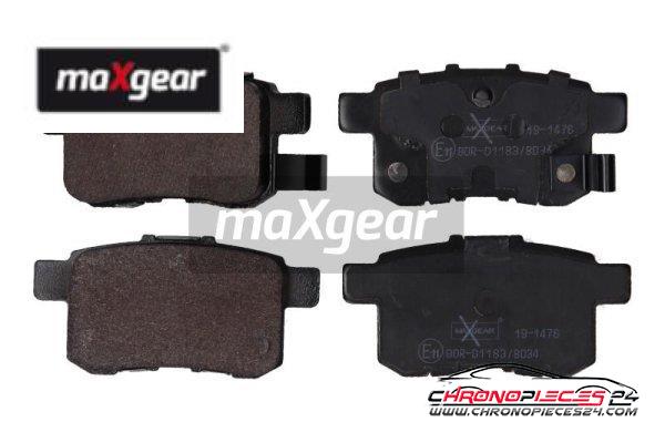 Achat de MAXGEAR 19-1476 Kit de plaquettes de frein, frein à disque pas chères