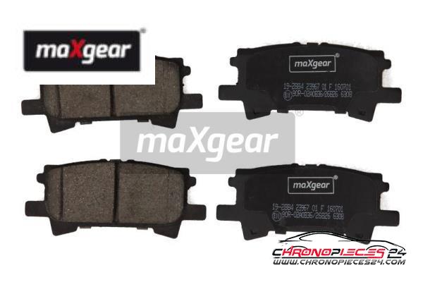 Achat de MAXGEAR 19-2884 Kit de plaquettes de frein, frein à disque pas chères