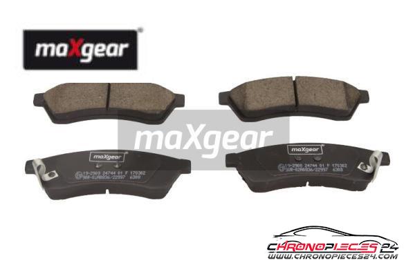 Achat de MAXGEAR 19-2908 Kit de plaquettes de frein, frein à disque pas chères