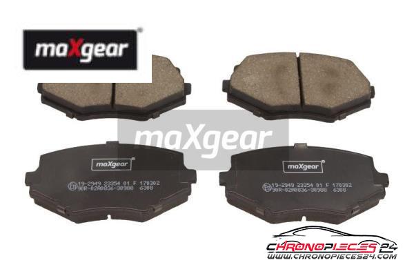 Achat de MAXGEAR 19-2949 Kit de plaquettes de frein, frein à disque pas chères