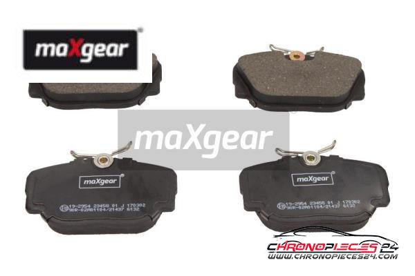 Achat de MAXGEAR 19-2954 Kit de plaquettes de frein, frein à disque pas chères