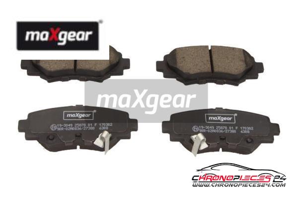 Achat de MAXGEAR 19-3049 Kit de plaquettes de frein, frein à disque pas chères