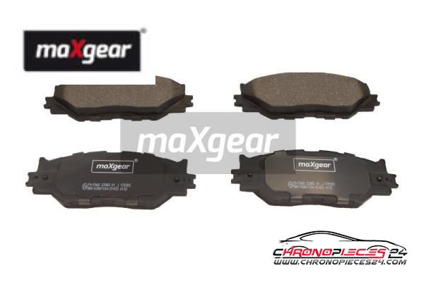 Achat de MAXGEAR 19-2968 Kit de plaquettes de frein, frein à disque pas chères