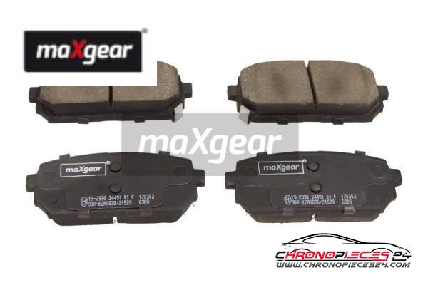 Achat de MAXGEAR 19-2990 Kit de plaquettes de frein, frein à disque pas chères