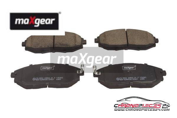 Achat de MAXGEAR 19-3004 Kit de plaquettes de frein, frein à disque pas chères