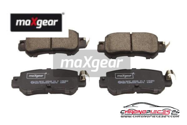 Achat de MAXGEAR 19-3037 Kit de plaquettes de frein, frein à disque pas chères