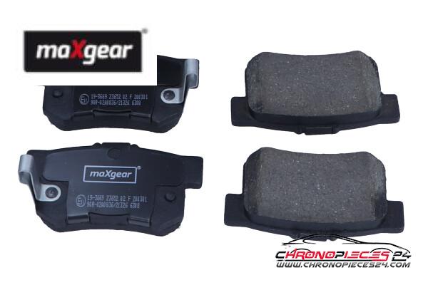 Achat de MAXGEAR 19-3669 Kit de plaquettes de frein, frein à disque pas chères