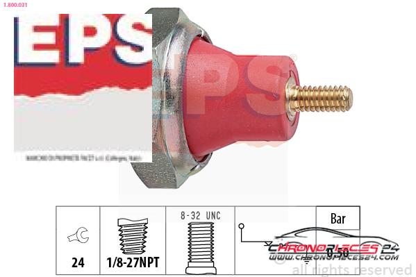 Achat de EPS 1.800.031 Indicateur de pression d'huile pas chères