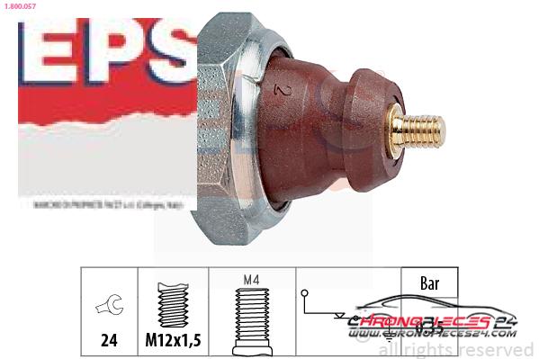 Achat de EPS 1.800.057 Indicateur de pression d'huile pas chères