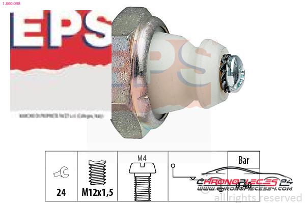 Achat de EPS 1.800.098 Indicateur de pression d'huile pas chères