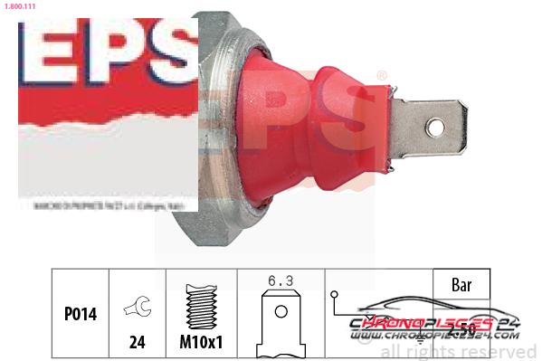 Achat de EPS 1.800.111 Indicateur de pression d'huile pas chères