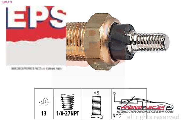 Achat de EPS 1.830.124 Sonde de température, liquide de refroidissement pas chères