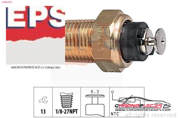 Achat de EPS 1.830.014 Sonde de température, liquide de refroidissement pas chères