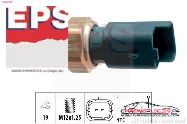 Achat de EPS 1.830.317 Sonde de température, liquide de refroidissement pas chères