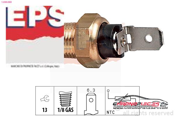 Achat de EPS 1.830.080 Sonde de température, liquide de refroidissement pas chères