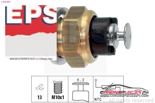 Achat de EPS 1.830.093 Capteur, température d'huile pas chères