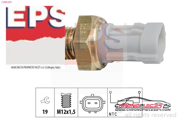 Achat de EPS 1.830.351 Sonde de température, liquide de refroidissement pas chères