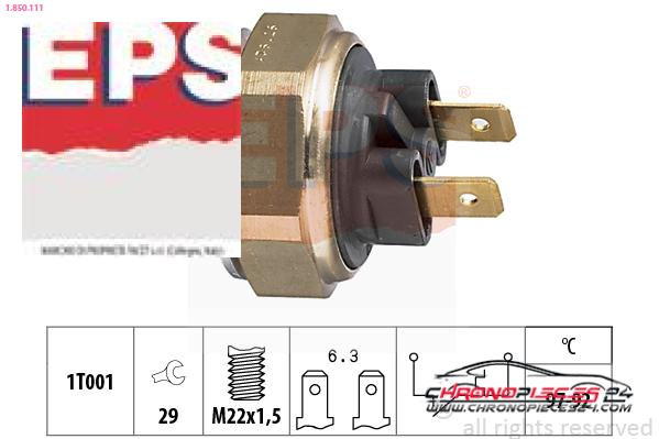 Achat de EPS 1.850.111 Interrupteur de température, ventilateur de radiateur pas chères