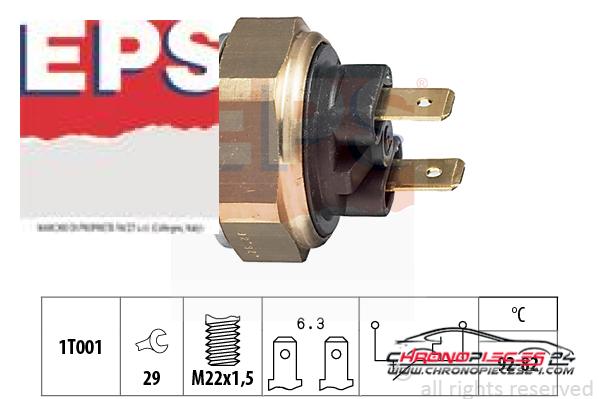 Achat de EPS 1.850.016 Interrupteur de température, ventilateur de radiateur pas chères