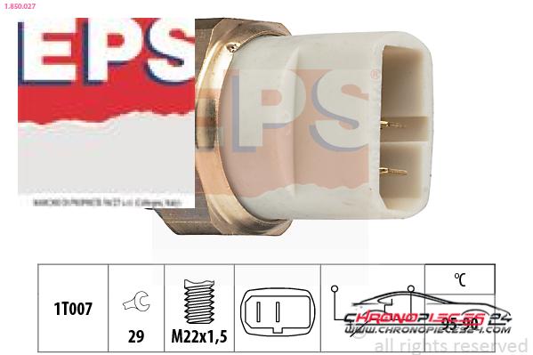 Achat de EPS 1.850.027 Interrupteur de température, ventilateur de radiateur pas chères