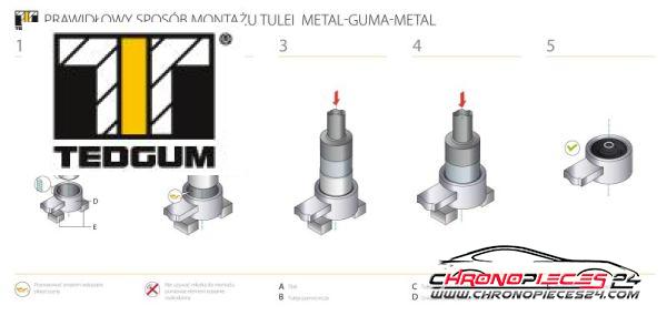 Achat de TEDGUM 00059269 Suspension, corps de l'essieu pas chères