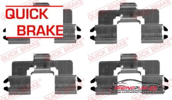 Achat de QUICK BRAKE 109-1666 Kit d'accessoires, plaquette de frein à disque  pas chères