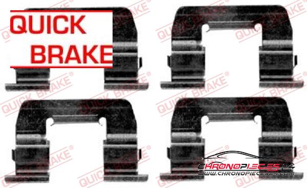 Achat de QUICK BRAKE 109-1668 Kit d'accessoires, plaquette de frein à disque  pas chères