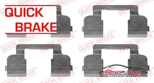 Achat de QUICK BRAKE 109-1698 Kit d'accessoires, plaquette de frein à disque  pas chères