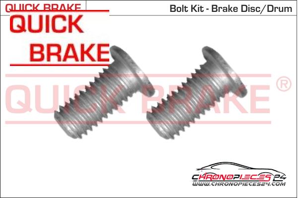 Achat de QUICK BRAKE 11672K Vis, disque de frein  pas chères