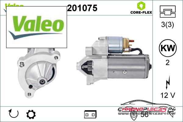 Achat de VALEO 201075 DEMARREUR pas chères