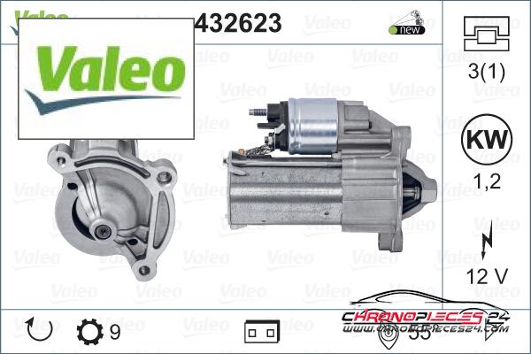 Achat de VALEO 432623 Démarreur pas chères