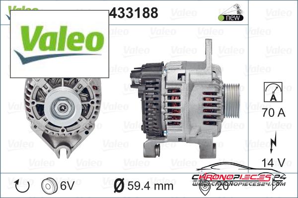 Achat de VALEO 433188 Alternateur pas chères