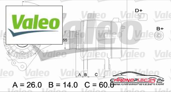 Achat de VALEO 436364 Alternateur pas chères