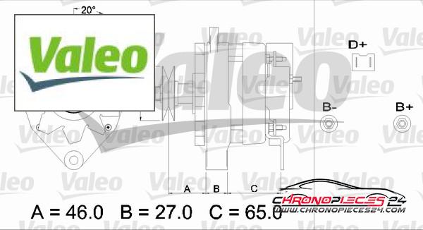 Achat de VALEO 436308 Alternateur pas chères