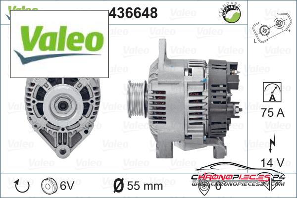 Achat de VALEO 436648 Alternateur pas chères