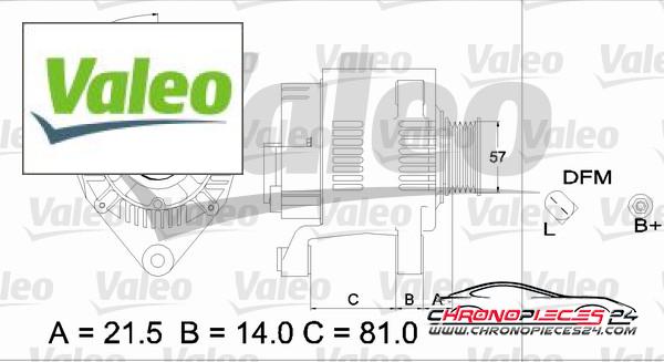 Achat de VALEO 437177 Alternateur pas chères