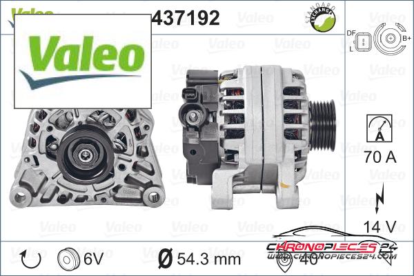 Achat de VALEO 437192 Alternateur pas chères