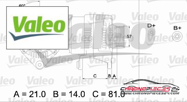 Achat de VALEO 436744 Alternateur pas chères