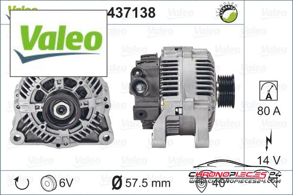 Achat de VALEO 437138 Alternateur pas chères