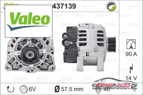 Achat de VALEO 437139 Alternateur pas chères