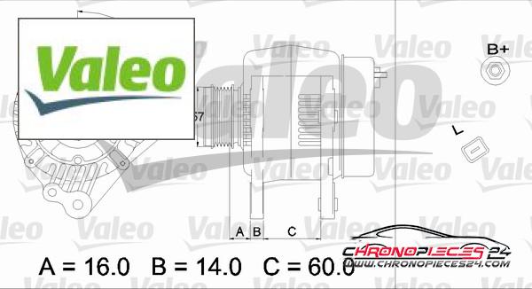 Achat de VALEO 437341 Alternateur pas chères