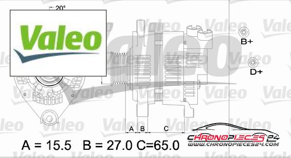 Achat de VALEO 437164 Alternateur pas chères